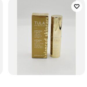 NIB Tula Skincare Gold Glow + Get It Cooling and Brightening Eye Balm